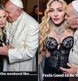 Madonna publica fotos de IA com Papa Francisco  Foto: @rickdick via Instagram / Estadão