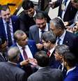 Plenário da Câmara dos Deputados durante sessão conjunta do Congresso Nacional para votar o projeto da Lei de Diretrizes Orçamentárias de 2025.  Foto: Edilson Rodrigues/Agência Senado / Estadão