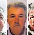 Dominique Pelicot — capturado em fotos e em uma ilustração do tribunal — foi condenado a 20 anos de prisão  Foto: BBC News Brasil