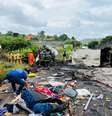 Acidente entre ônibus, carreta e carro deixa mais de 30 mortos na BR-116, em MG   Foto: Divulgalção/CBMMG