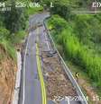 Trecho da rodovia Geraldo de Barros interditado devido a deslizamentos e erosões próximo a Torrinha, no interior de São Paulo.  Foto: Artesp/Divulgação / Estadão