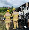 O acidente envolveu um ônibus, um carro de passeio e uma carreta que transportava uma pedra de granito.   Foto: CartaCapital