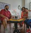 Paulo Vieira com Makiba e Nau: como não rir junto com gente tão carismática?  Foto: Reprodução/TV