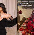 Anitta e família celebram Natal em mesa de R$ 100 mil; veja  Foto: Reprodução/Instagram