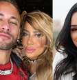Neymar, Rafaella e Bruna Biancardi  Foto: Reprodução/Instagram / Mais Novela