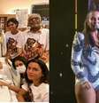 Preta Gil com a família e Ivete Sangalo  Foto: Reprodução/Instagram/TV Globo / Mais Novela