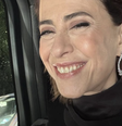 Fernanda Torres a caminho da premiação  Foto: Reprodução/Instagram 