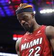Jimmy Butler vai sentir no bolso a suspensão de sete jogos   Foto: Reuters/Rick Osentoski