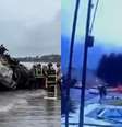 Avião sofre acidente em Ubatuba e cai próximo à Praia do Itaguá  Foto: Reprodução/ TV Globo / Contigo