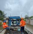 Chuvas intensas em Peruíbe, SP, deixam cidade alagada e mais de 200 desabrigados  Foto: Divulgação/Defesa Civil do Estado de São Paulo