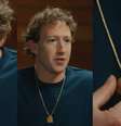 Mark Zuckerberg desenvolveu o pingente com a letra da canção dedicada a suas 3 filhas  Foto: Reprodução