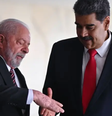 Lula e Maduro mantinham relações amistosas até meados de 2024. Governo da Venezuela vem criticando o Brasil por contestar resultado das eleições  Foto: EPA / BBC News Brasil