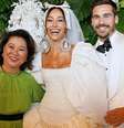 Kika Sato, Sabrina Sato e Nicolas Prattes  Foto: Reprodução/Instagram / Márcia Piovesan