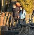 Casal visitou bairro devastado pelo fogo  Foto: The Grosby Group