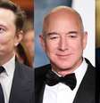 Musk, Bezos e Zuckerberg, respectivamente, os homens mais ricos do planeta em janeiro de 2025.  Foto: Getty Images