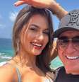Amado Batista e Calita estão aproveitando as praias paradisíacas de Fernando de Noronha  Foto: Reprodução/Instagram