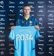 Haaland renovação.   Foto: Divulgalção/Manchester City / Esporte News Mundo