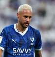 Neymar, jogador do Al-Hilal.   Foto: Yasser Bakhsh/Getty Images / Esporte News Mundo