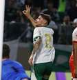  Foto: Fabio Menotti/Palmeiras - Legenda: Erick Belé celebra um de seus três gols na surra que o Palmeiras impôs ao Audax / Jogada10