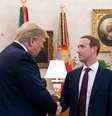 Foto de 2019 mostra Trump e Mark Zuckerberg, dono da Meta  Foto: Casa Branca / BBC News Brasil