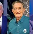 Cid Moreira, Léo Batista e Berto Filho fizeram parte dos primeiros anos do jornalismo da Globo  Foto: Reproduções