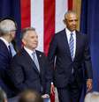 Barack Obama chega sozinho à posse de Donald Trump; ausência da ex-primeira-dama Michelle gerou especulações na web  Foto: SHAWN THEW/Pool via REUTERS