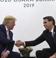 Bolsonaro parabeniza Donald Trump pela posse presidencial  Foto: Reprodução/Brazil Embassy