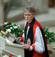 Mariann Edgar Budde fez um sermão em um culto em Washington  Foto: EPA / BBC News Brasil