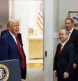 Trump com Msayoshi Son, Larry Ellison e Sam Altman, no anúncio do Stargate   Foto: Reprodução