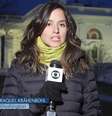 Raquel Krähenbühl nos jardins da Casa Branca: contato direto com o poder dos Estados Unidos  Foto: Reprodução/TV