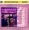 Imagem de Trump ao lado de cadeira com nome de Bolsonaro foi criada com IA  Foto: Reprodução/Projeto Comprova