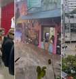 Registros das fortes chuvas que atingiram São Paulo nesta sexta: enxurradas em estação do Metrô, no Beco do Batman e em obras da Linha 6-Laranja. Fotos: Reprodução/Instagram/@saopauloinfoco, Reprodução/X/@luanaraujo90 e Reprodução/X/@isa_petrini  Foto: Reprodução/Instagram/@saopauloinfoco, Reprodução/X/@luanaraujo90 e Reprodução/X/@isa_petrini / Estadão