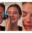 'Meu povo está sendo atacado': Selena Gomez surge chorando muito ao falar de deportação de mexicanos após posse de Trump, mas apaga vídeo.  Foto: Reprodução, Instagram (@selenagomez) / X (@@PressSec) / Purepeople