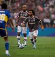 Dupla sagrou-se campeã da América pelo Tricolor –  Foto: Marcelo Gonçalves/FFC - Legenda: Felipe Melo abre o jogo sobre convívio com Marcelo e Mano Menezes / Jogada10