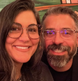  Tati Martins e Marcelo Carlos, do WebTVBrasileira  Foto: Reprodução/Instagram