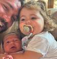Eliezer com os filhos, ravi e Lua  Foto: Reprodução/Instagram / Márcia Piovesan