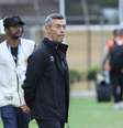 Pedro Caixinha durante partida do Santos contra o São Bernardo  Foto: Estadão Conteúdo/JEFFERSON AGUIAR/PERA PHOTO PRESS