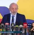 O presidente Lula durante coletiva no Palácio do Planalto.  Foto: Reprodução/Gov,br