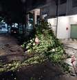 Chuvas ja tinham causado estragos e levado ao acionamento de sirenes de emergência no Guarujá na quinta-feira.  Foto: Prefeitura Municipal do Guarujá/Divulgação / Estadão