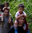 Mais de 20% dos migrantes que tentam cruzar a perigosa floresta de Darién, entre a Colômbia e o Panamá, são crianças.  Foto: Getty Images / BBC News Brasil