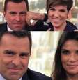 Bocardi com Gloria Vanique (acima) e Sabina Simonato, suas parceiras mais longevas no 'Bom Dia São Paulo': sem reclamações  Foto: Reproduções