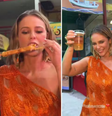 Churrasquinho, cerveja e muito samba: Paolla se esbalda em festa fechada da bateria da Grande Rio  Foto: Reprodução/ Instagram / Contigo
