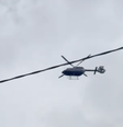 Neymar chegou para treinar de helicóptero  Foto: Reprodução/ESPN