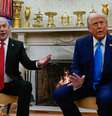 Com Netanyahu na Casa Branca, Trump propõe deslocamento permanente dos habitantes de Gaza  Foto: Reuters