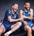 Neymar apareceu sorrident no primeiro treino no Santos  Foto: Raul Baretta/ Santos FC.
