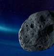 Ilustração: o asteroide, chamado 2024 YR4, tem entre 40 metros e 90 metros de diâmetro  Foto: SPL / BBC News Brasil