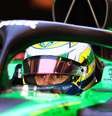 Gabriel Bortoleto durante os testes na F1  Foto: F1 / X