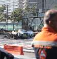 Um avião de pequeno porte caiu na Barra Funda, zona oeste de São Paulo, na manhã desta sexta- feira, 7.   Foto: WERTHER SANTANA/ESTADÃO CONTEÚDO