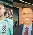 Montagem com fotos do jogador Neymar e do apresentador Luiz Bacci  Foto: Reprodução