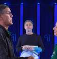 Jairo e Alba com Luciano Huck no The Wall, do Domingão  Foto: Reprodução/Globo / Contigo